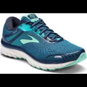 Brooks Adrenaline GTS 18 Womens Size 8 Wide 2E 1202682E495 Navy/Teal/Mint